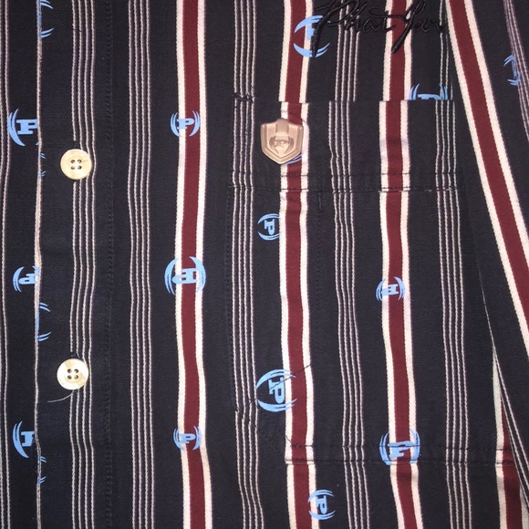 Phat Farm button down striped graphic shirt - Picture 2 of 4